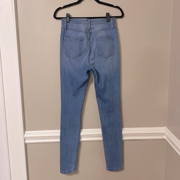 Fashion Nova Jeans - Distressed High Waisted Skinny Women’s 9/W28 - Picture 4 of 15
